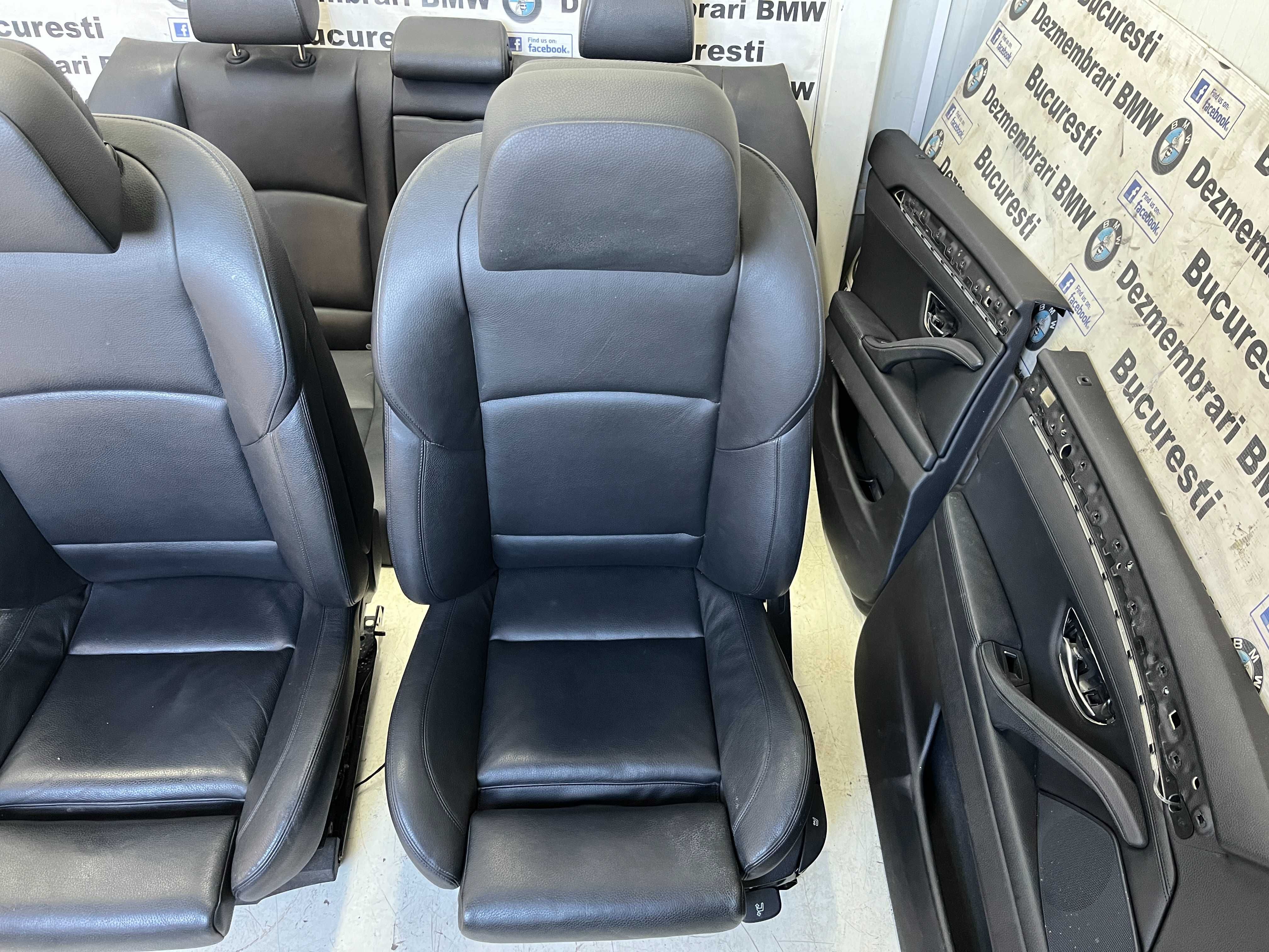 Interior scaune Recaro M piele neagra BMW f10 nfl cu incalzire UK