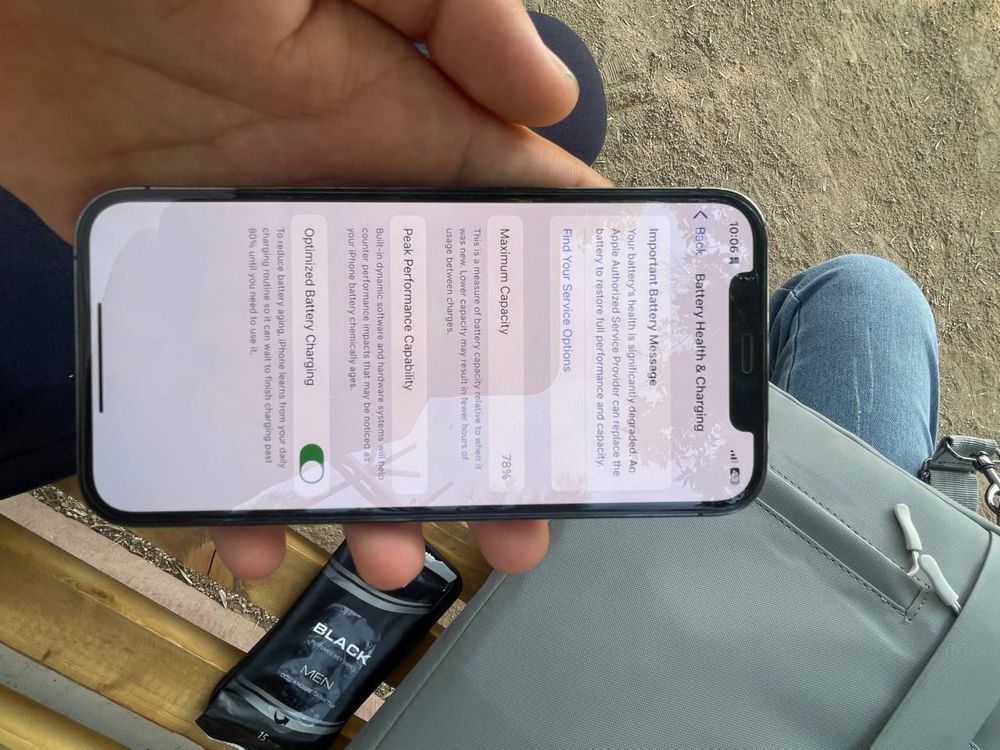Iphone 12 pro qora 128 78