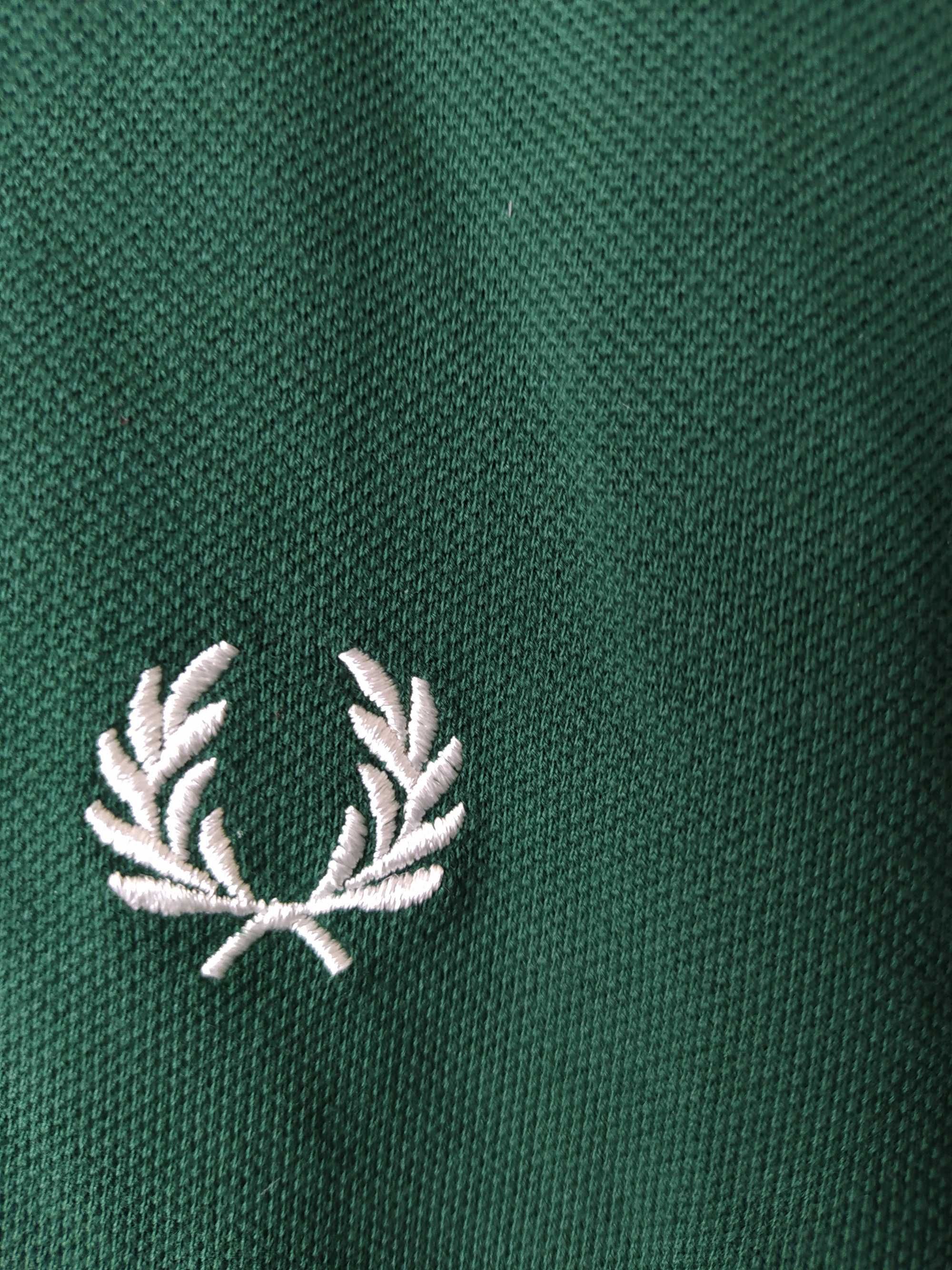 Fred Perry Polo Фред Пери тениска тъмно зелена размер М