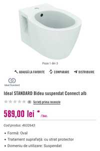 Vand bideu suspendat ideal standard