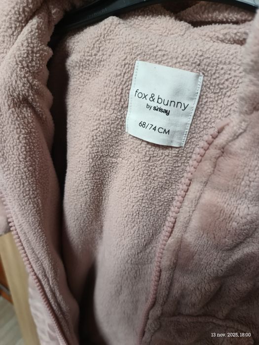 Combinezon bebe plușat mar 68/74