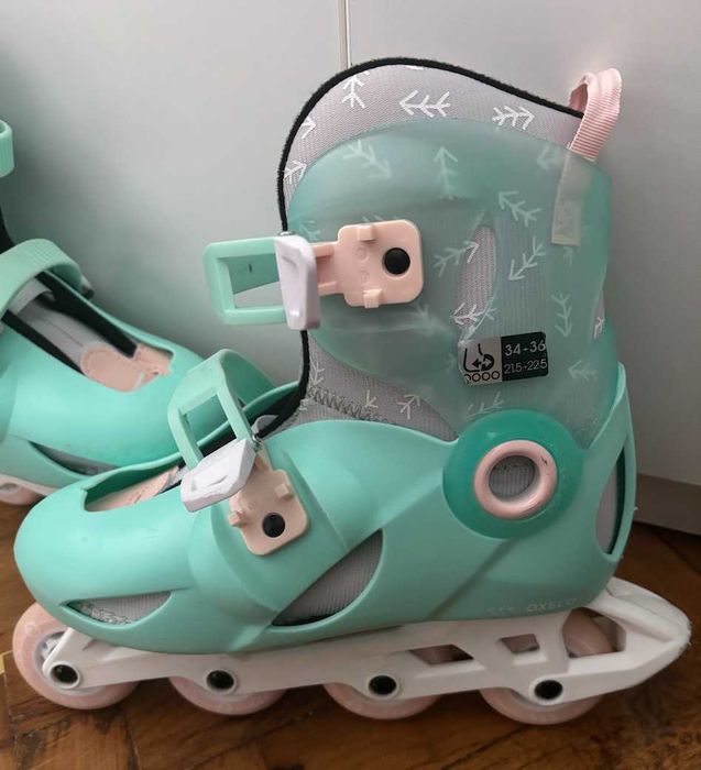 Продавам детски ролери OXELO зелени 34-36 номер