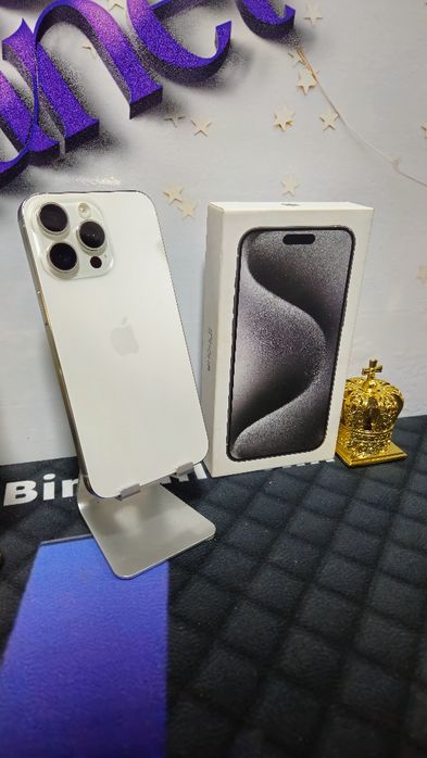 iPhone 15 PRO MAX White 5G 256GB Baterie:84%.Preṭ fix!