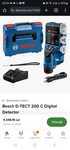 Bosch D-tect 200 C Detector de metale cu 1 acumulator Li-Ion, 2Ah + In