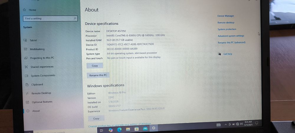 Laptop Lenovo L490