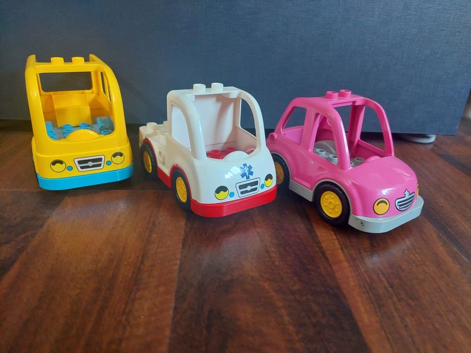 Set 3 vehicule mari tip Lego Duplo