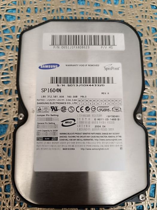 Жёсткий диск Samsung 160 GB