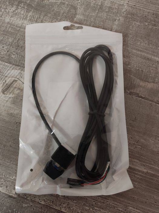 Buton Mecanic on/off PC led oprire-pornire,cablu 2M, negru