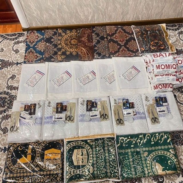 Kafanlik dostavka oq surp  komplekt paranji mirsak malla