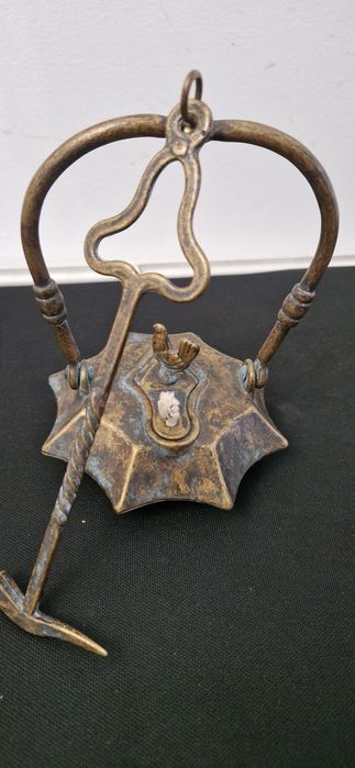 Opait vechi bronz lampa ulei miner