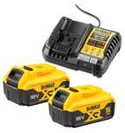 Батерии и зарядно устройство DeWALT DCB1104P2, 18V, 5Ah
