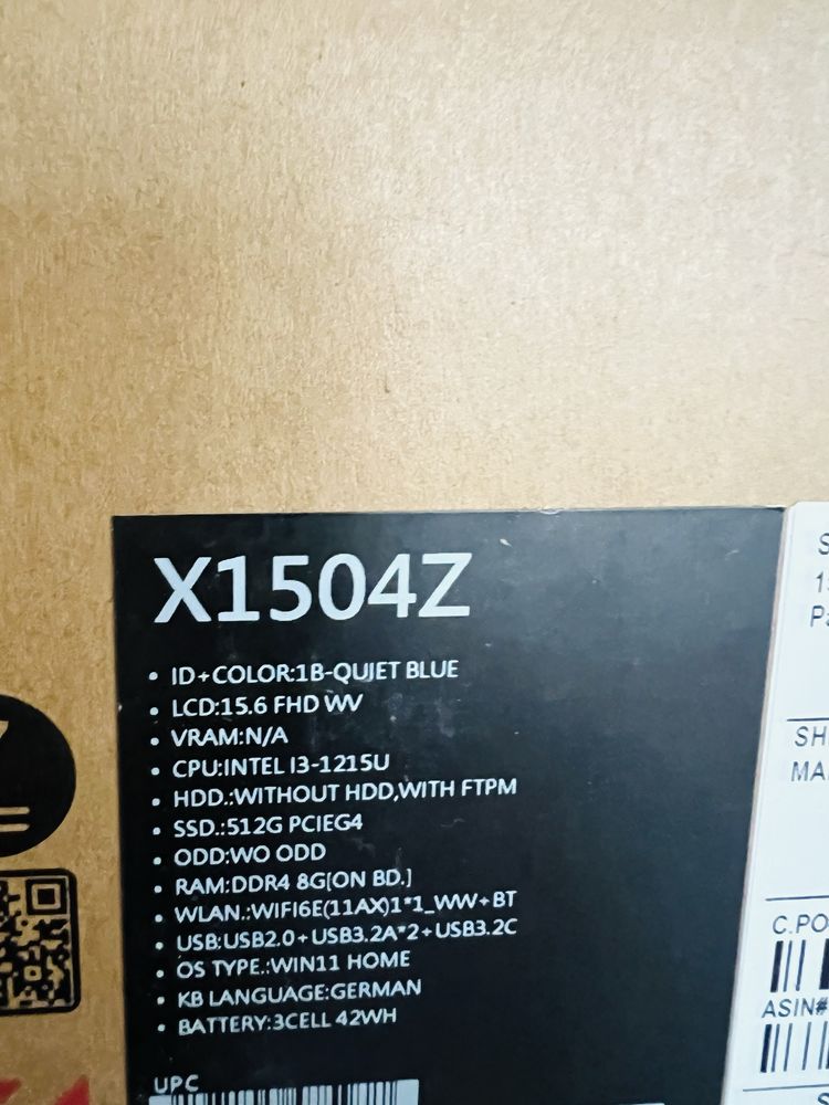 ПРОМОЦИЯ Неразпечат Нов Asus X1504Z Лаптоп