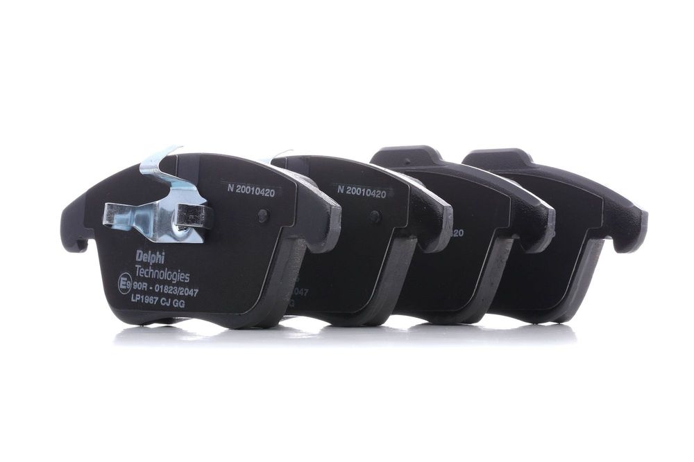 Set placute frana fata Ford Galaxy Mk2 (WA6), Mondeo Mk4 (BA7), S-MAX Mk1 (WA6); Land Rover Freelander 2 (L359), Range Rover Evoque (L537); Volvo S80 2 (AS), V70 3 (BW), V60 (155), Delphi, 1379971