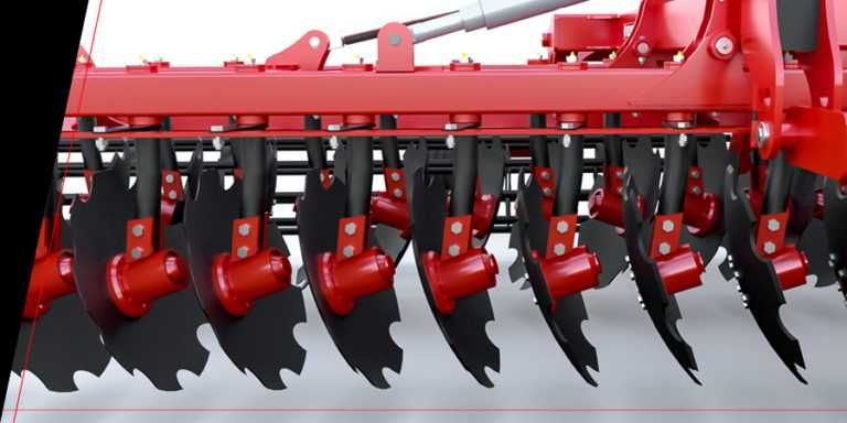 Grapa cu discuri pe 2 randuri PALLADA 2400 tractată NOU