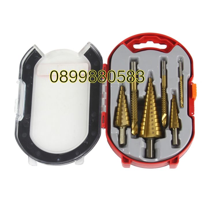 Комплект степенчати бургии за метал 6 части Mar-Pol