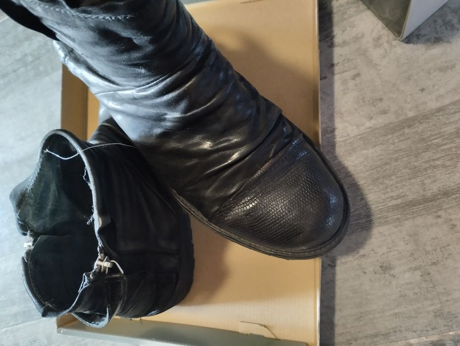 Дамски боти естествена кожа