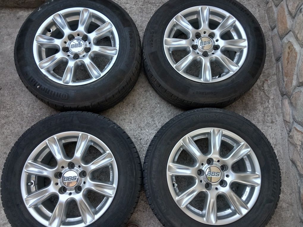 Оригинални Алу джанти 15цола BBS за vw-Golf 5.6.Touran.passat.5×112