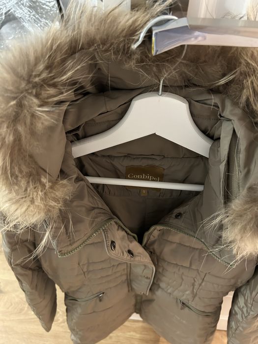 Geaca gluga cu blana naturala