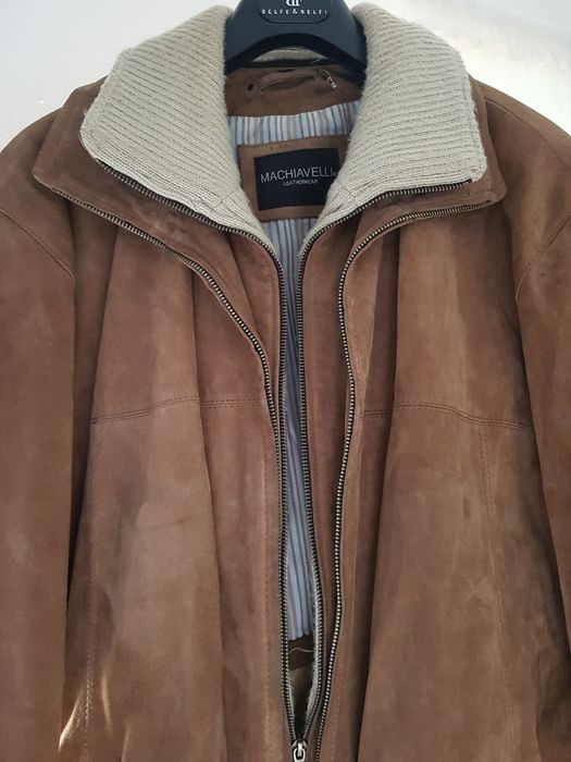 Jacheta piele Machiavelli nr 50 (L)cu 4 gulere interschimbabile