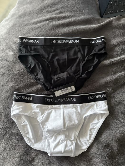 Emporio Armani set 2 chiloti alb-negru marimea S noi originali