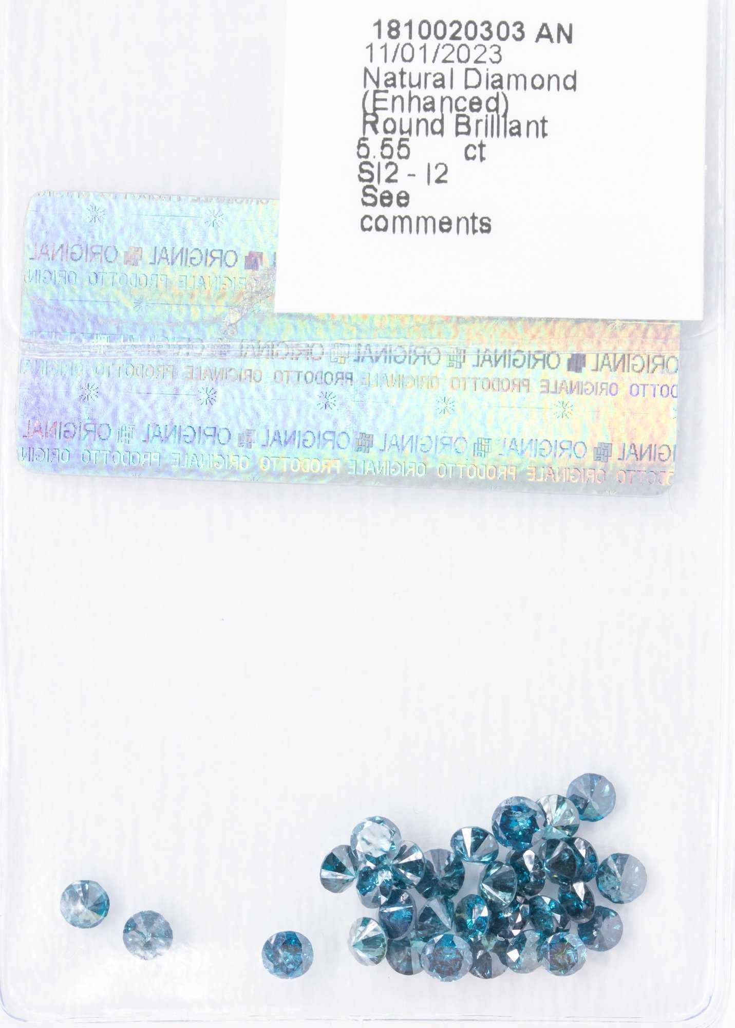 Естествени диаманти 5.55 ct
