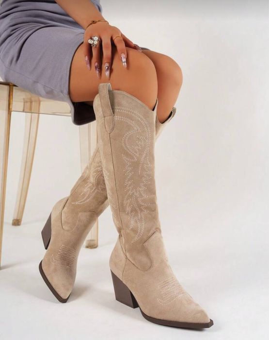 Ботуши каубой цвят каки 39 номер