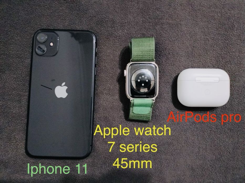 Iphone 11 Apple watch AirPods