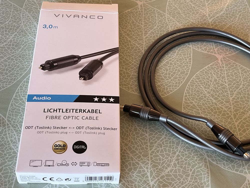 Оптичен аудио кабел 1,5м
