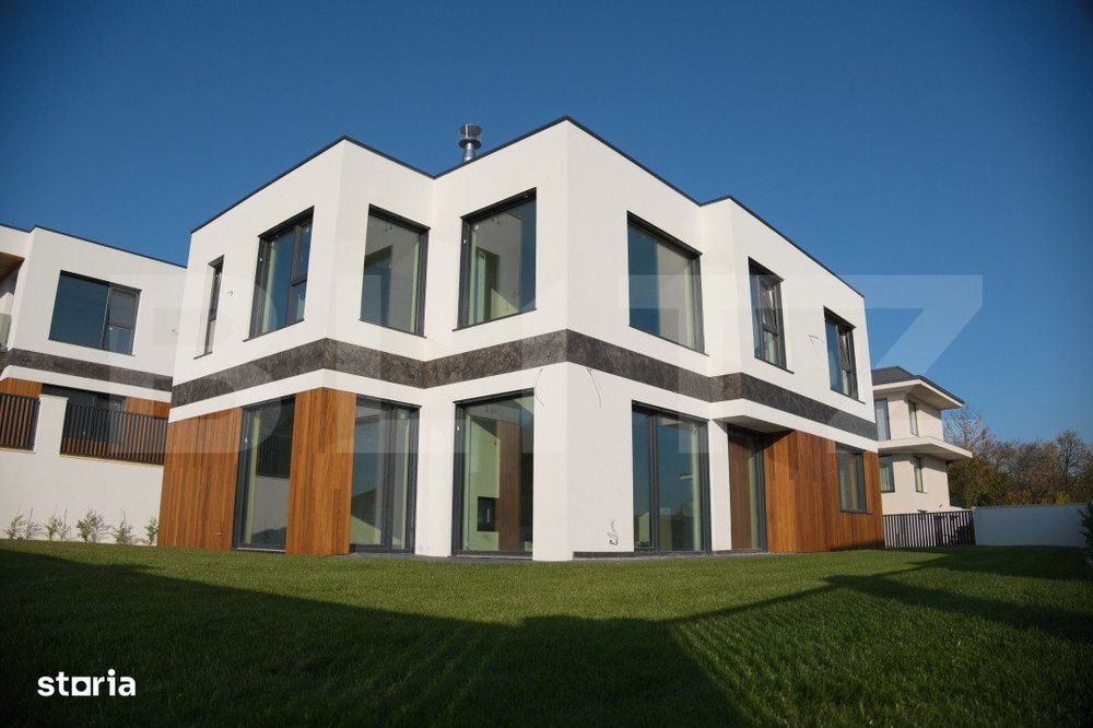 Vila Smart Home,tamplarie casa pasiva,jaluzele ascunse, semineu, sauna