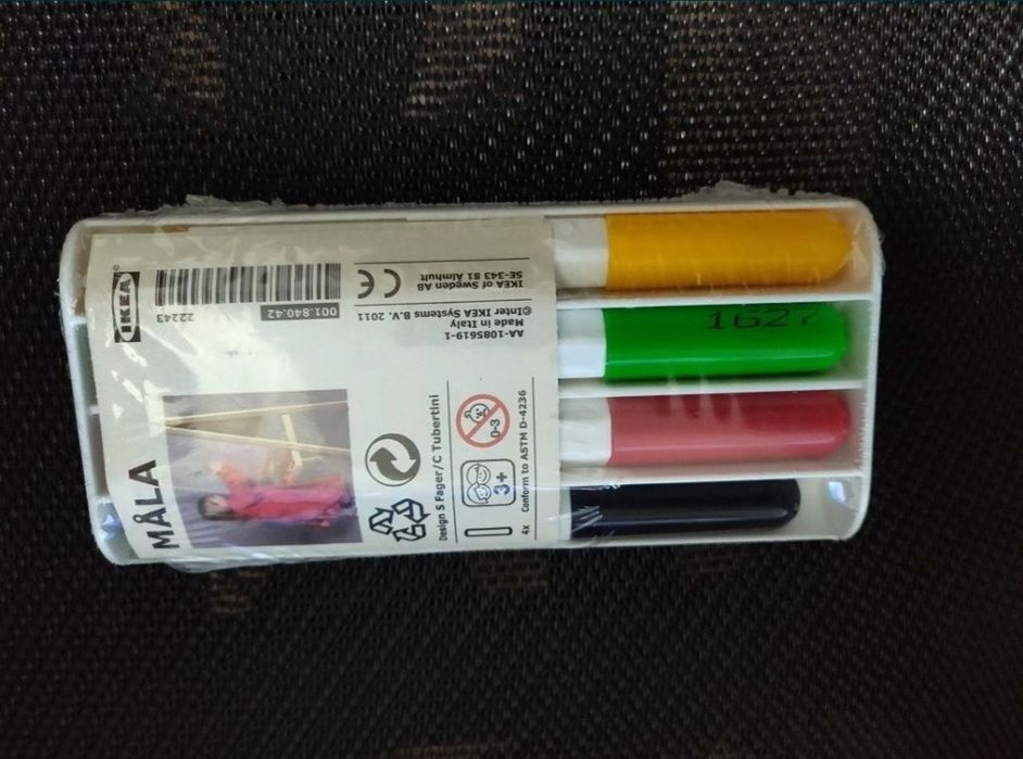 Markere noi tabla radiera suport 4 bucati set nou