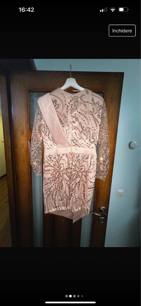 Rochie eleganta facuta la atelier; in stare foarte buna;