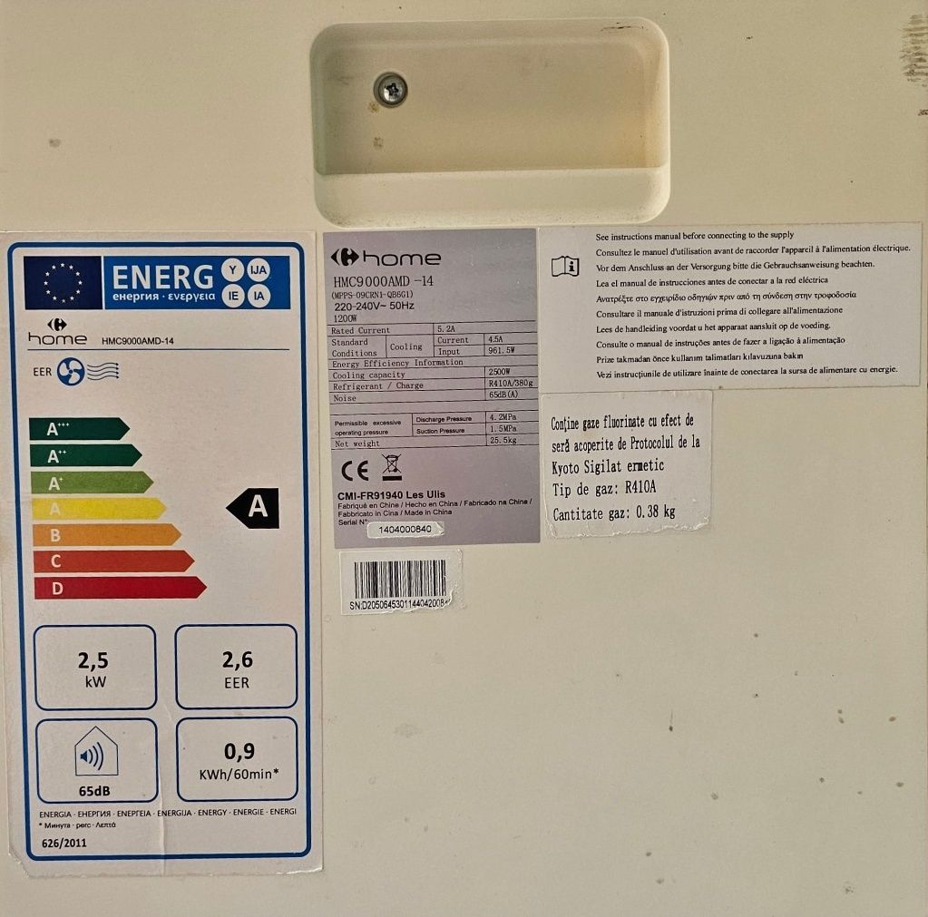 Aer conditionat mobil functional si eficient + telecomanda