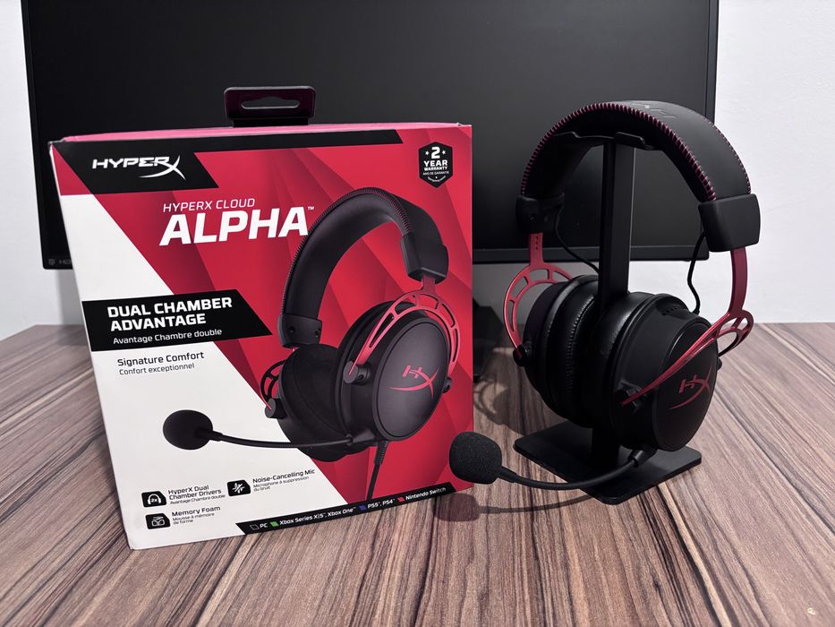 Наушники HyperX Cloud Alpha черно-красный