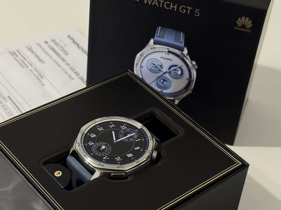Бартер!Гаранция! Huawei Watch GT 5 46mm Blue (Син)