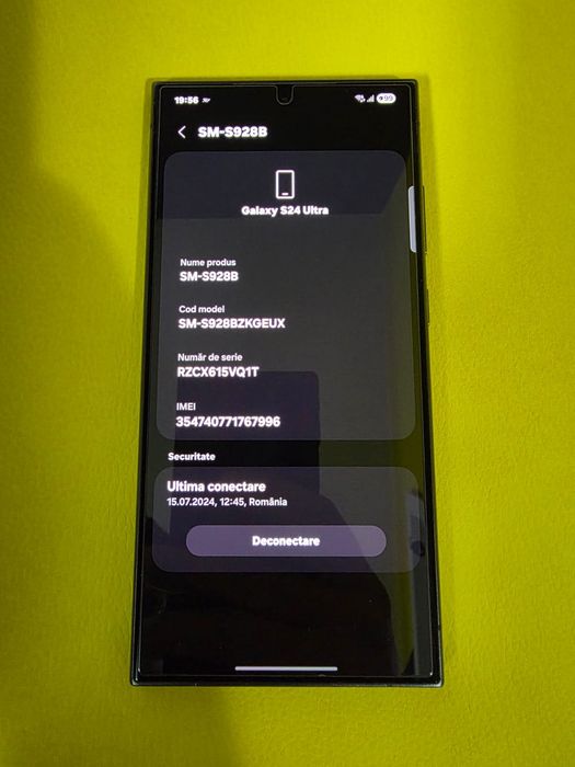Vand Samsung Galaxy S24 Ultra