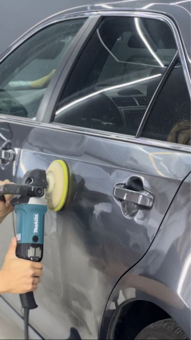 Полировка кузова авто в 3 этапа. Керамика Жидкое стекло