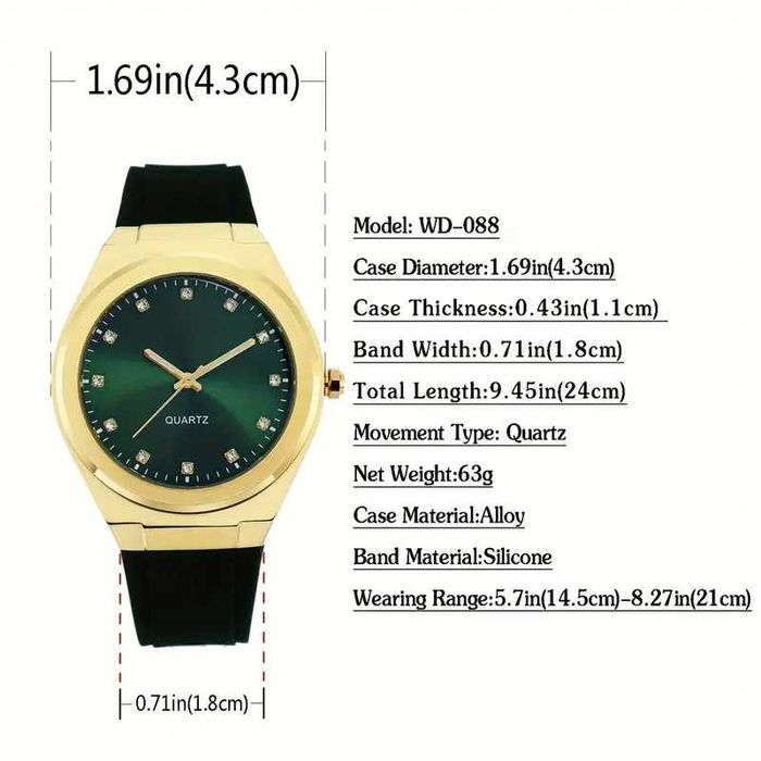 Biznes Erkaklar Uchun Kvarts Soati WD-088G