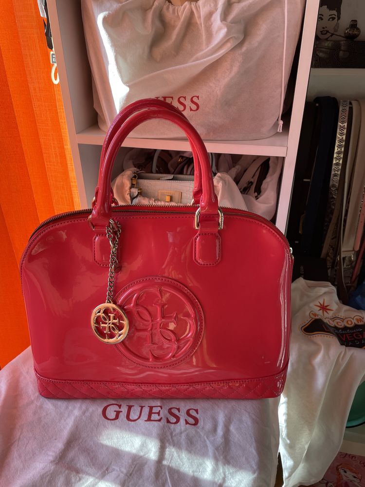 Geanta Guess coral originala