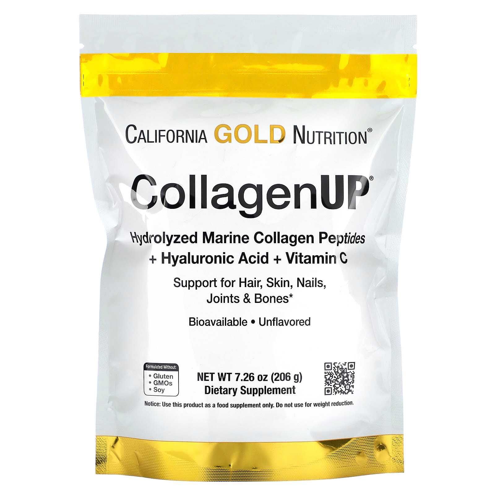 Коллаген, California Gold Nutrition, 206 гр., 5000 мг., 40 порций