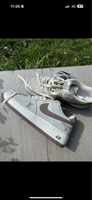 Pantofi Nike Air force  x Loius Vuitton
