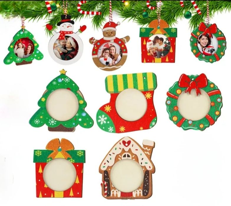 Коледни рамки за снимки за украса