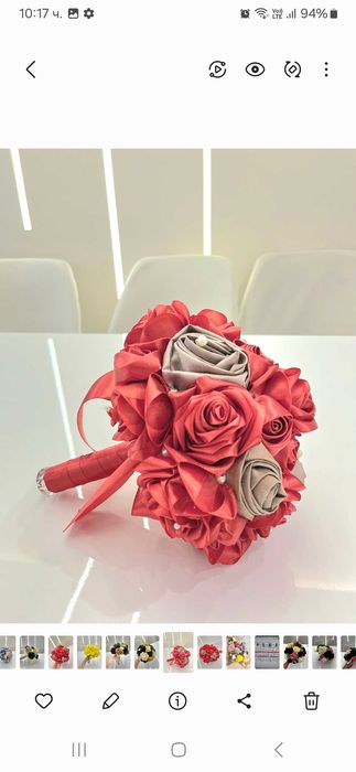 Уникални букети от сатенени рози за вашия специален повод