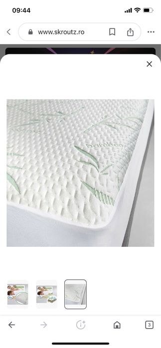 Husa impermebila pentru pat 180x200x35 cm