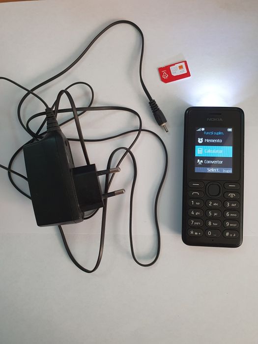 Nokia 108 RM-945 lcd color ca nou butoane seniori necodat taste negru