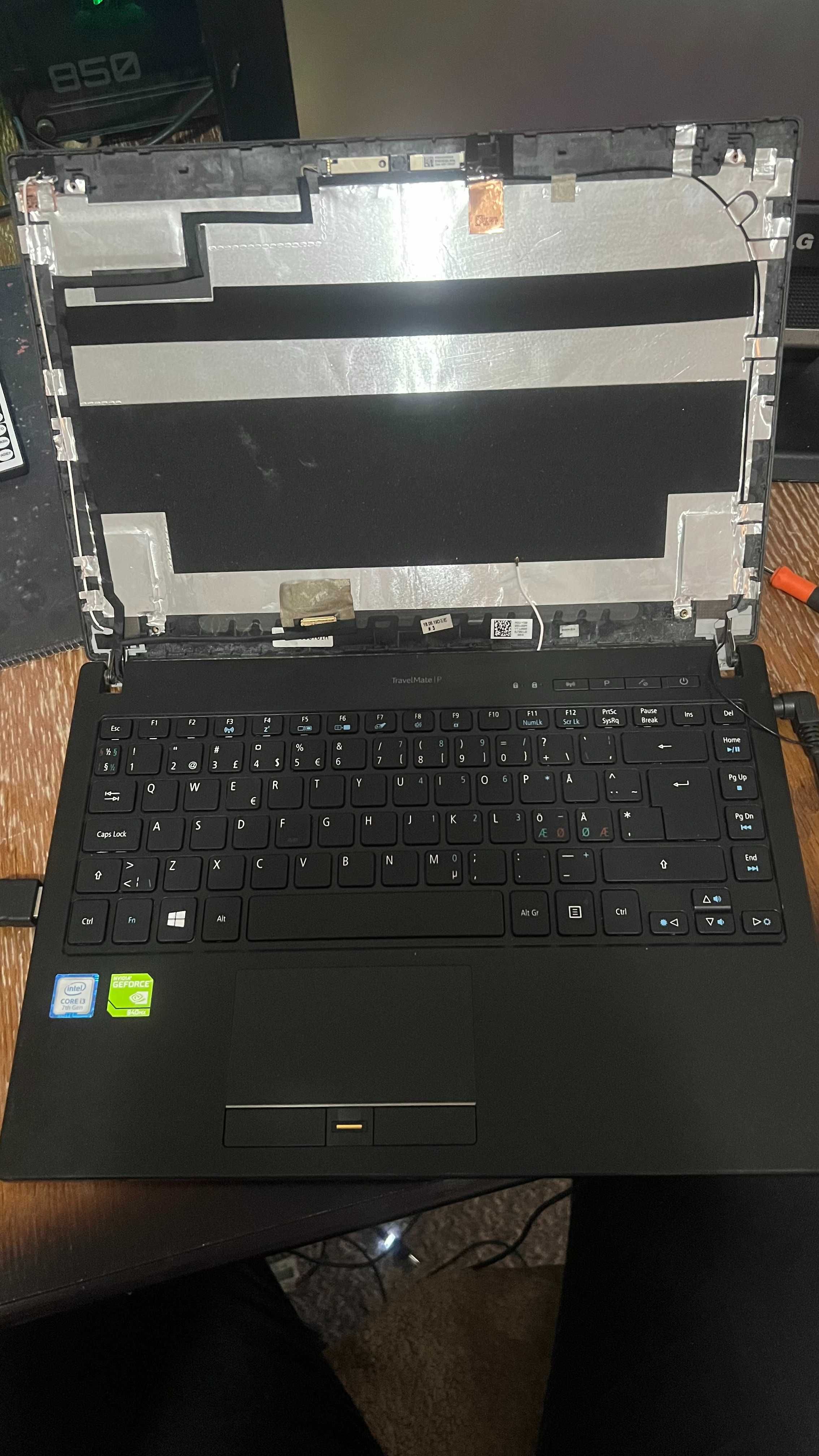 Acer TravelMate P648, i3-7130U, Nvidia GT 940MX