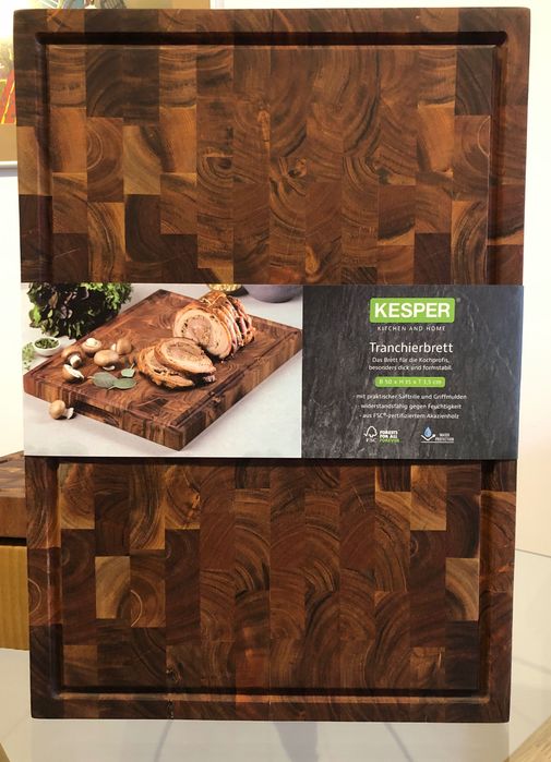 Професионална дъска за рязане акация 50 x36x3.5 cм-- НОВИ 4 бр.