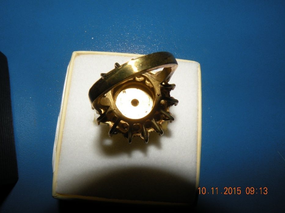 Inel dama (aurit, cristale Swarovski)