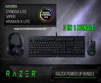 Kit Gaming Tastatura Mouse Casti in cutie nou sigilat Razer Power Up