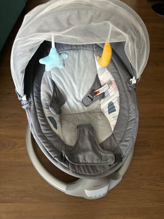 Leagan electric EvoSmart 0-6 luni muzica bluethooth 5 trepte leagan