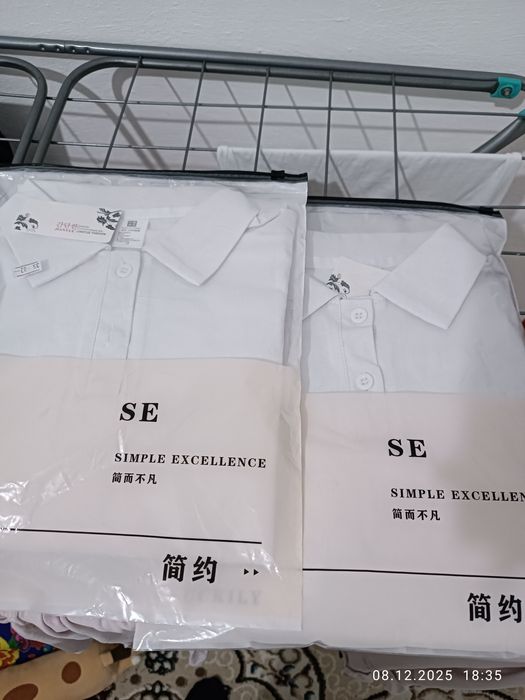 Поло рубашка  белая